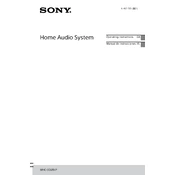 Sony MHC-EC619iP manual cover