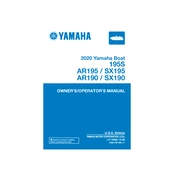 Yamaha 195S, AR195, SX195, AR190, SX190 2020 manual cover