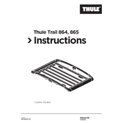 Thule Trail 864 manual cover