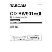 Tascam CD-RW901MKII manual cover