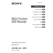 Sony VRD MC10 manual cover