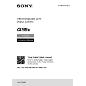 Sony ILCA-99M2 manual cover