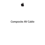 Apple Composite AV Cable manual cover