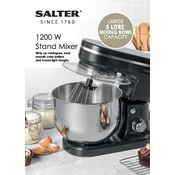 Salter EK4245BLACK 1200 W Stand Mixer manual cover