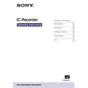 Sony ICD-UX522F manual cover