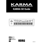 KORG KARMA GE manual cover