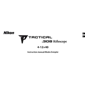 Nikon P Tactical .308 manual cover