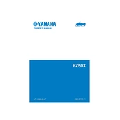 Yamaha PZ50X 2008 manual cover