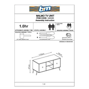 Malmo B&M TV Unit 348385 manual cover