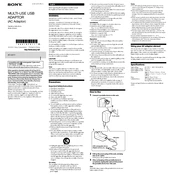 Sony AC-UD11 manual cover