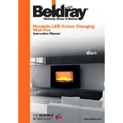 Beldray EH0950 Modello LED Colour Changing Wall Fire manual cover