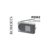 Roberts R9962 World 962 Analogue 2016 manual cover