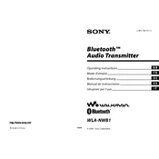 Sony WLA-NWB1 manual cover