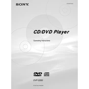 Sony DVP-S350 manual cover