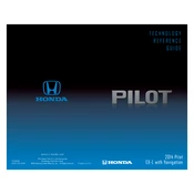 Honda Pilot EX-L with Navigation 2014 Technology manual cover