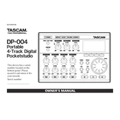 Tascam DP-004 manual cover