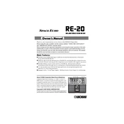 Boss RE-20 manual cover