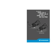 Sennheiser HMD 26-II manual cover