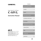 Onkyo C S5VL manual cover