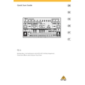 Behringer TD 3 TG manual cover