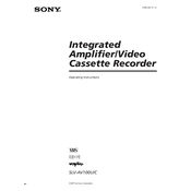 Sony SLV-AV100UIC manual cover