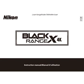 Nikon Black Range X 4K manual cover