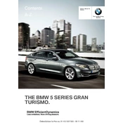 BMW 535i Gran Turismo 5 Series 2012 manual cover