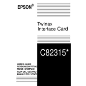 Epson C82315 manual cover