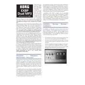 KORG EXBP-Dual MP3 manual cover