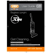 Vax U87-MA-P, U91-MA Series manual cover