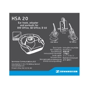 Sennheiser HSA 20 manual cover