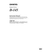 Onkyo D 145 manual cover