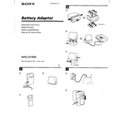 Sony NP-D100K manual cover