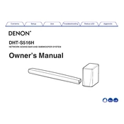 Denon DHT-S516H manual cover