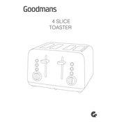 Goodmans B&M 4 Slice Toaster 371648 manual cover