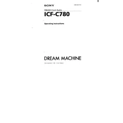 Sony ICF-C780 manual cover