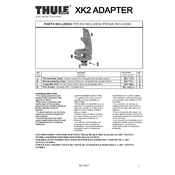 Thule Xk2 manual cover