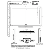 Sony KDL-40EX500 manual cover