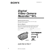 Sony DCR-TRV15 manual cover