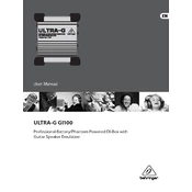 Behringer GI100 manual cover