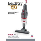 Beldray BEL0770N-GRY-150 Multifunctional 2-in-1 Stick Vac manual cover