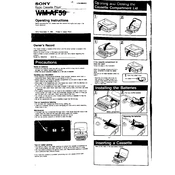 Sony WM-AF59 manual cover