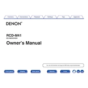 Denon D-M40 D-M41 manual cover