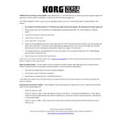 KORG ZERO8 manual cover