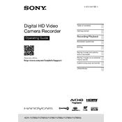 Sony HDR-PJ780E manual cover