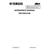 Yamaha SR10XS41HL 2017 manual cover