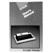 Epson FX-286 manual cover