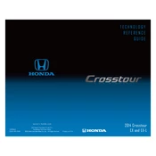 Honda Crosstour EX and EX-L 2014 Technology manual cover