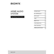 Sony MHC-V7D manual cover