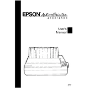 Epson Action Printer 4000X manual cover